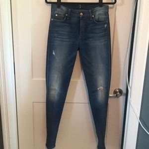 7 for All Man Kind Skinny Jeans